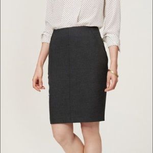 Loft curvy scuba pencil skirt